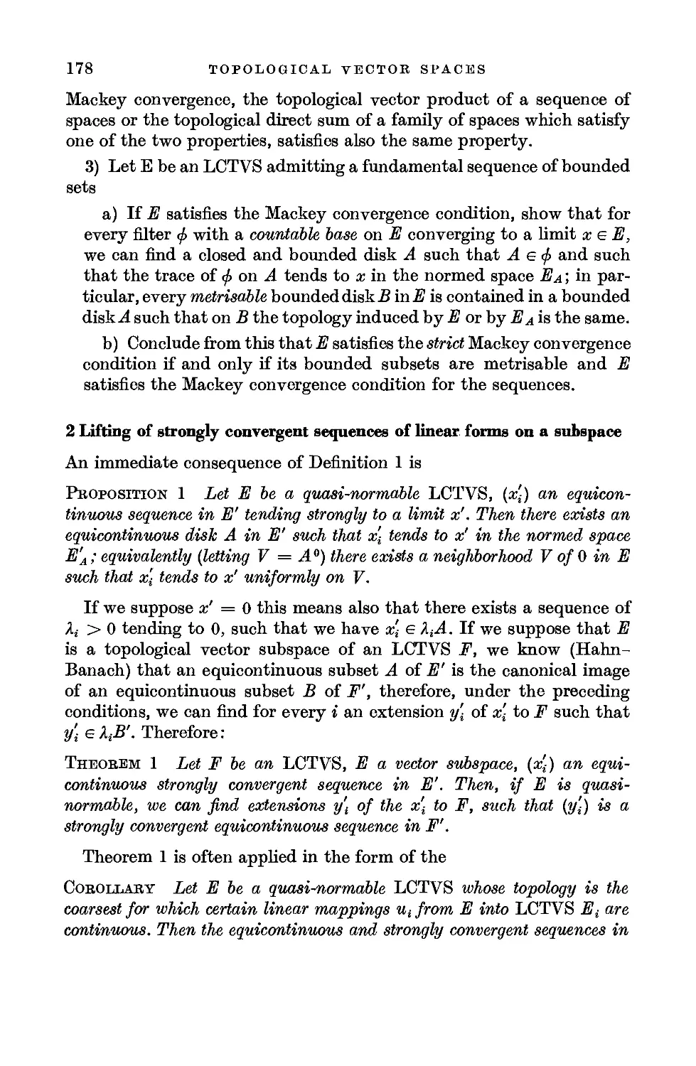 2. Lifting of strongly convergent sequences of linear forms on a subspace