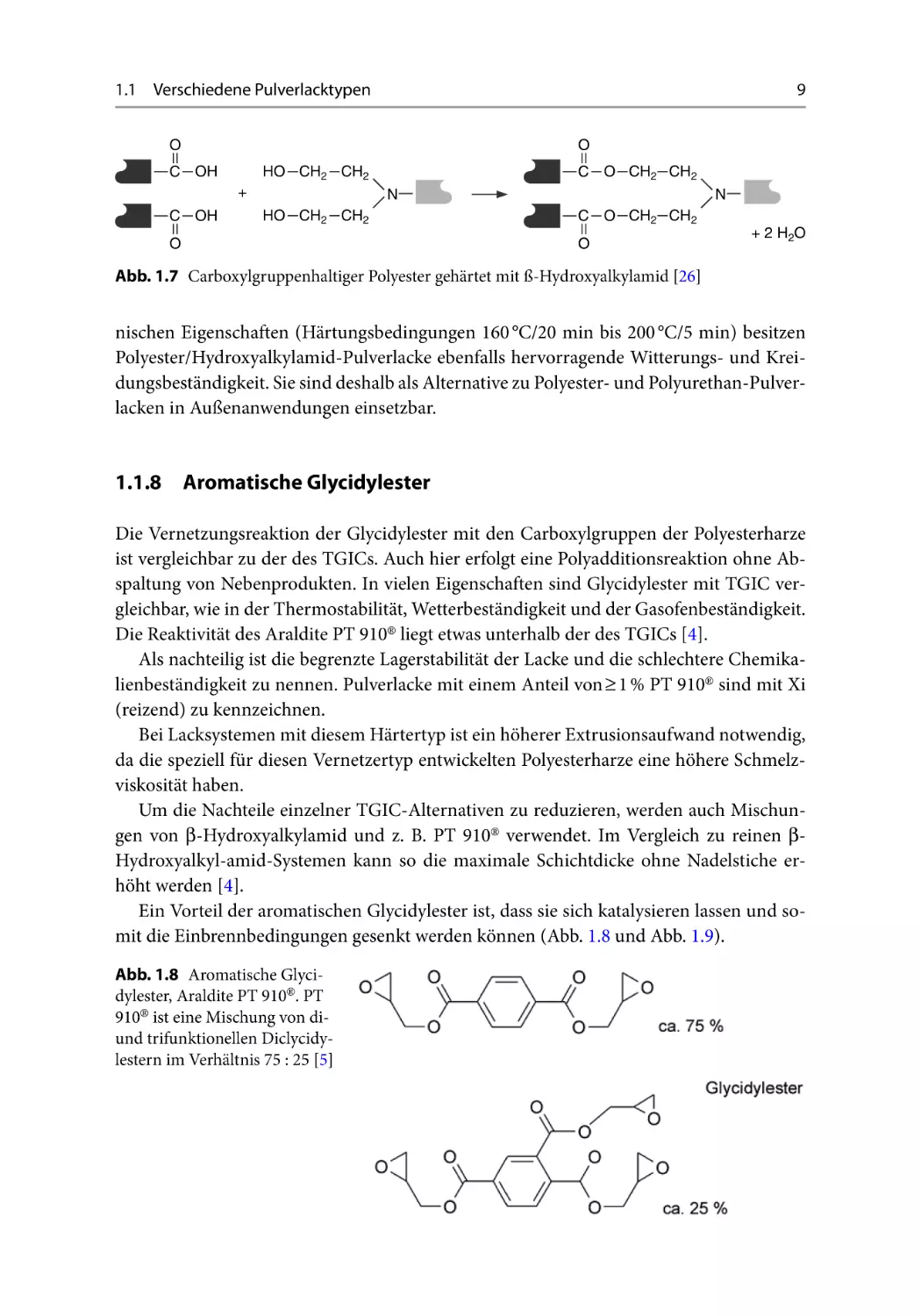 1.1.8 Aromatische ﻿Glycidylester﻿﻿﻿﻿﻿