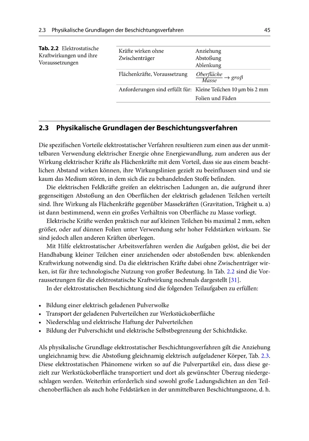 2.3 Physikalische Grundlagen der Beschichtungsverfahren