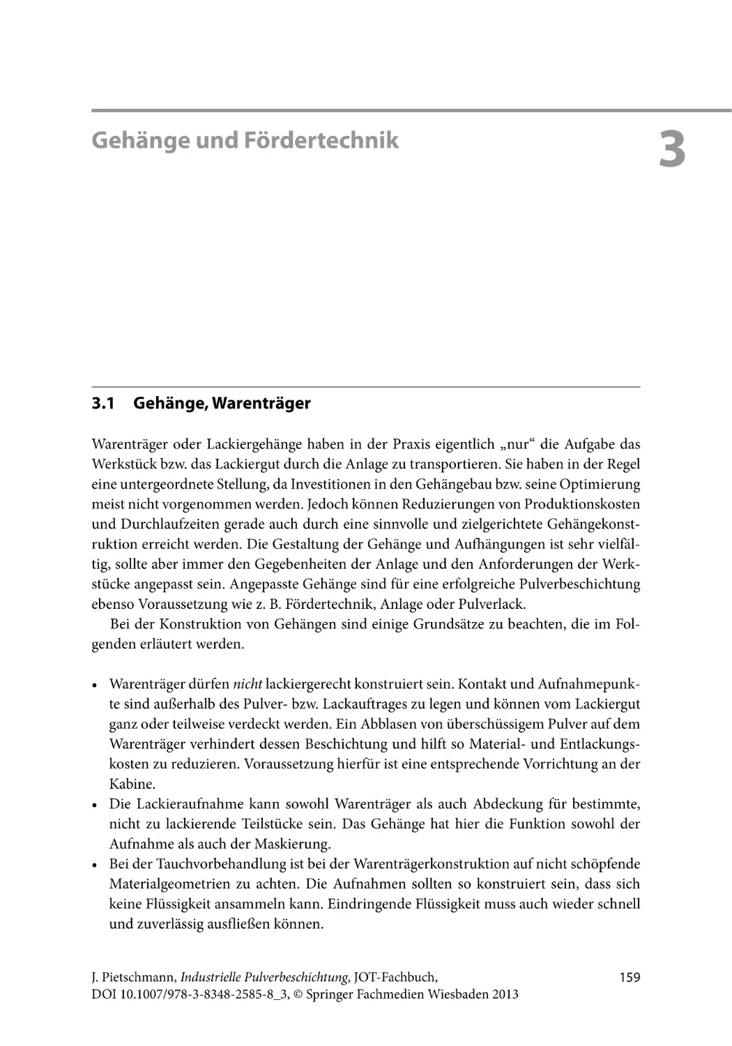 Kapitel 3
Gehänge und Fördertechnik
3.1 Gehänge, Warenträger