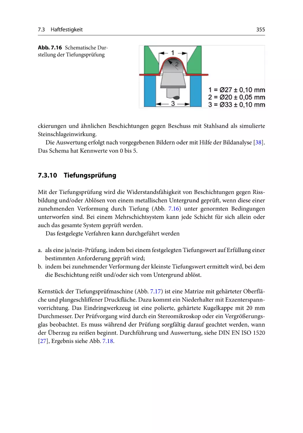 7.3.10 Tiefungsprüfung