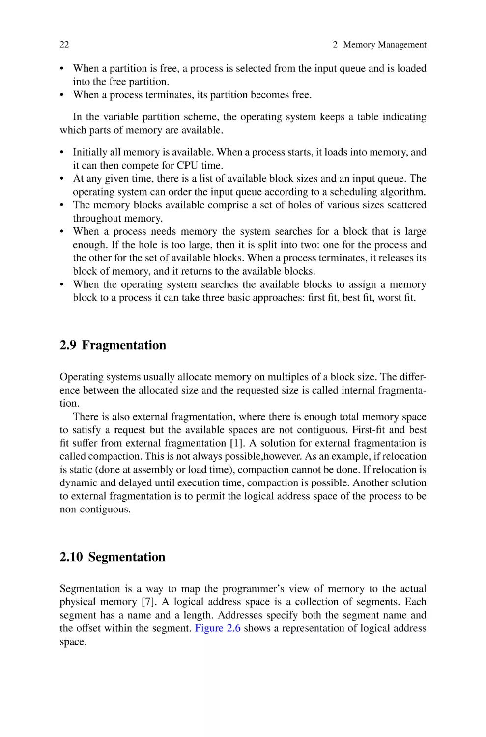 2.9 Fragmentation
2.10 Segmentation