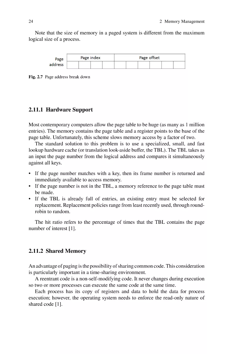 2.11.1 Hardware Support
2.11.2 Shared Memory