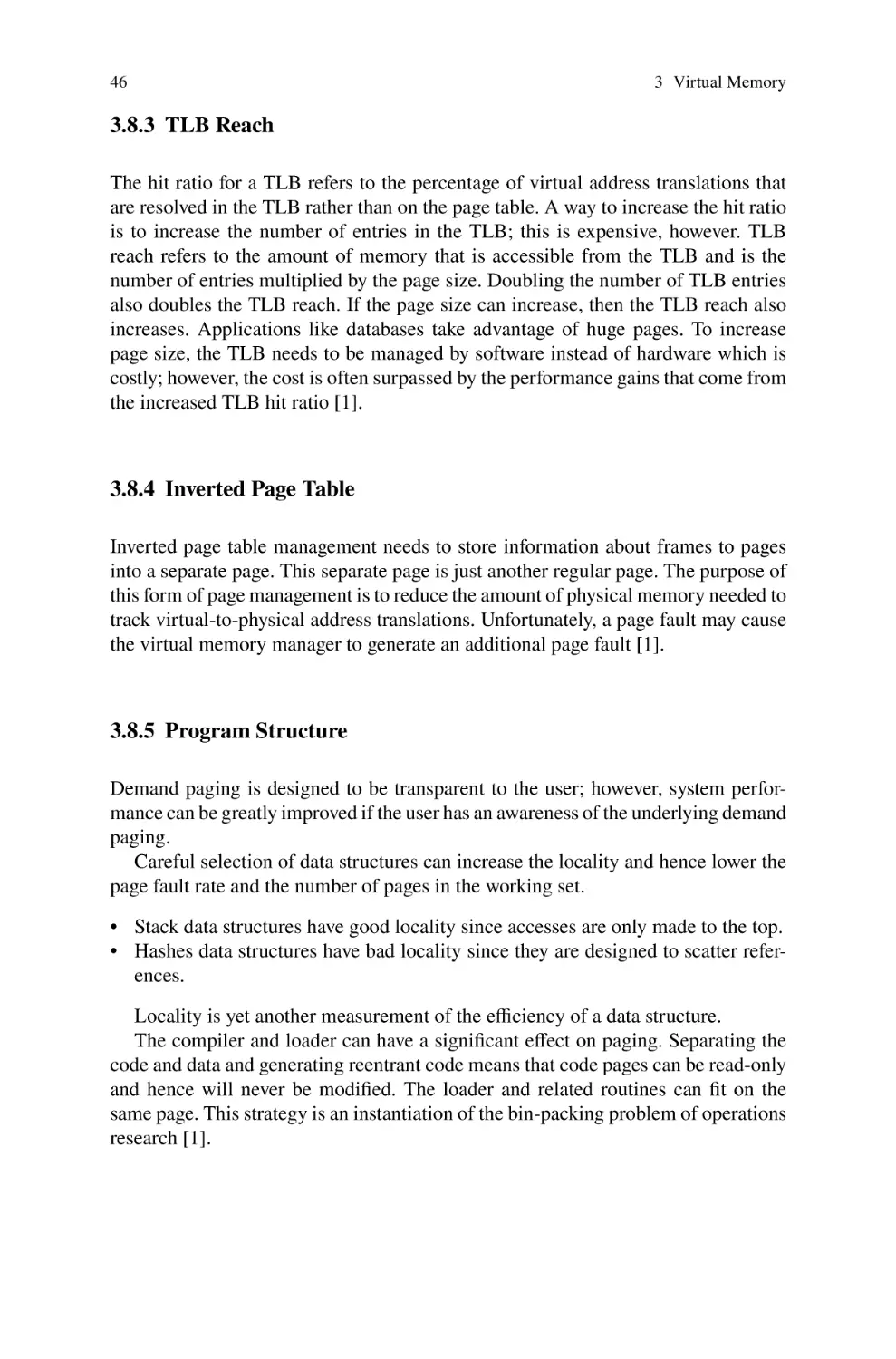 3.8.3 TLB Reach
3.8.4 Inverted Page Table
3.8.5 Program Structure