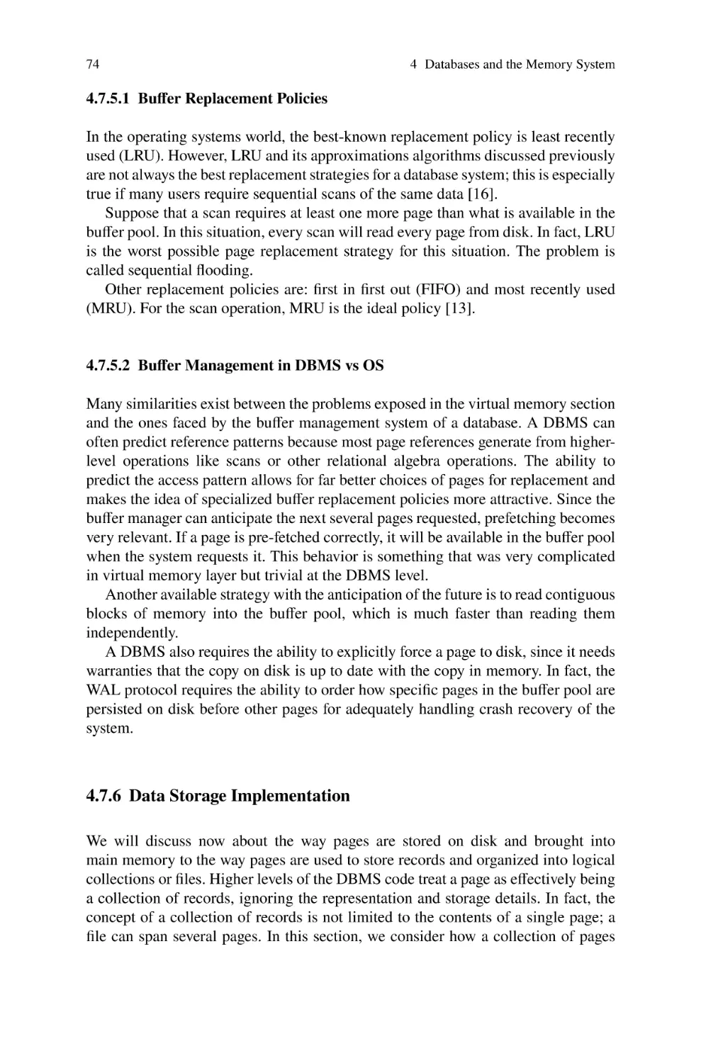 4.7.6 Data Storage Implementation