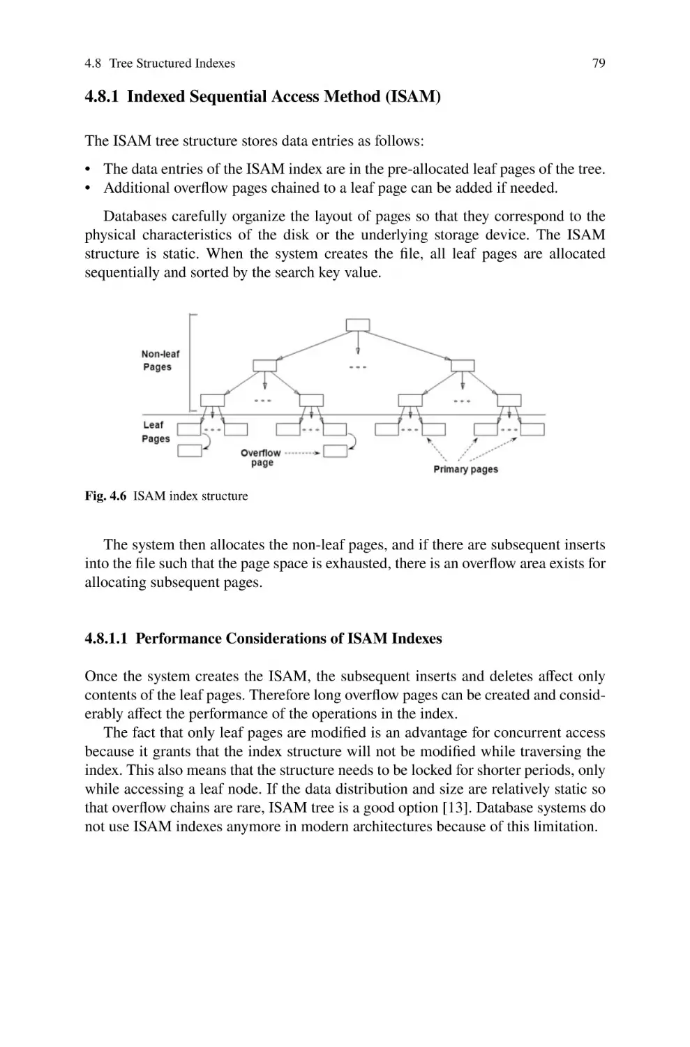 4.8.1 Indexed Sequential Access Method (ISAM)