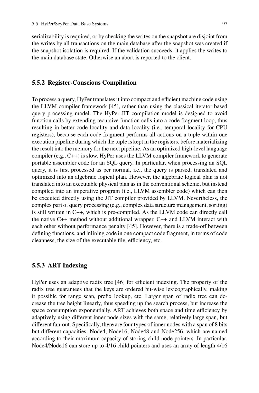 5.5.2 Register-Conscious Compilation
5.5.3 ART Indexing