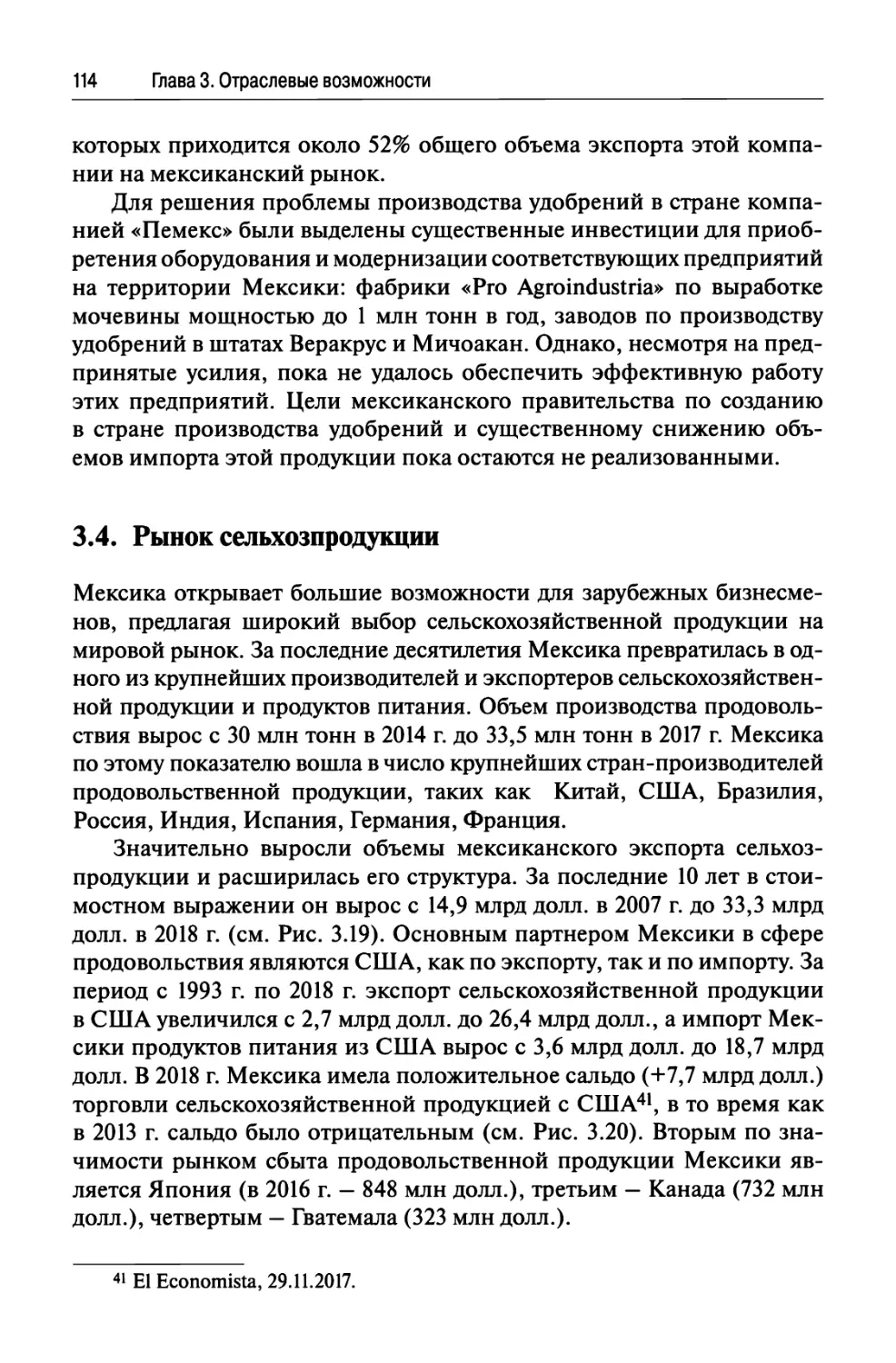 3.4. Рынок сельхозпродукции