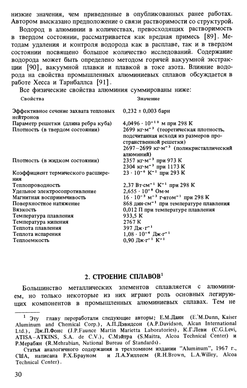 2. Строение сплавов