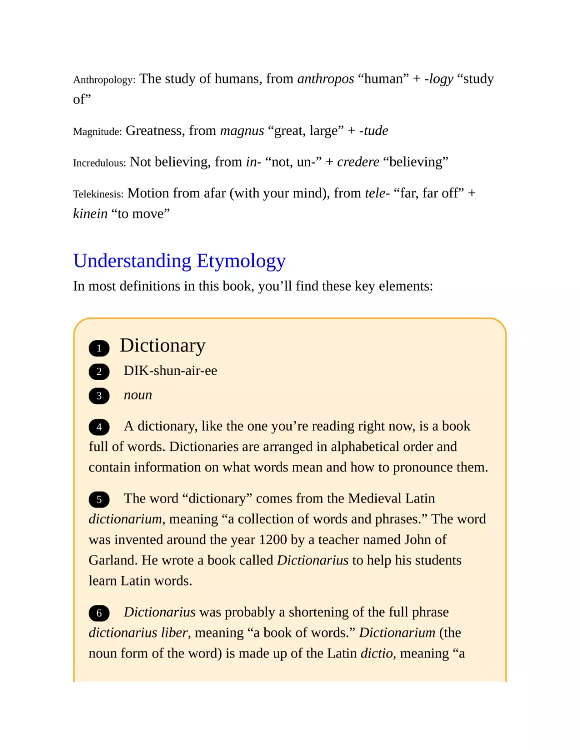 Understanding Etymology