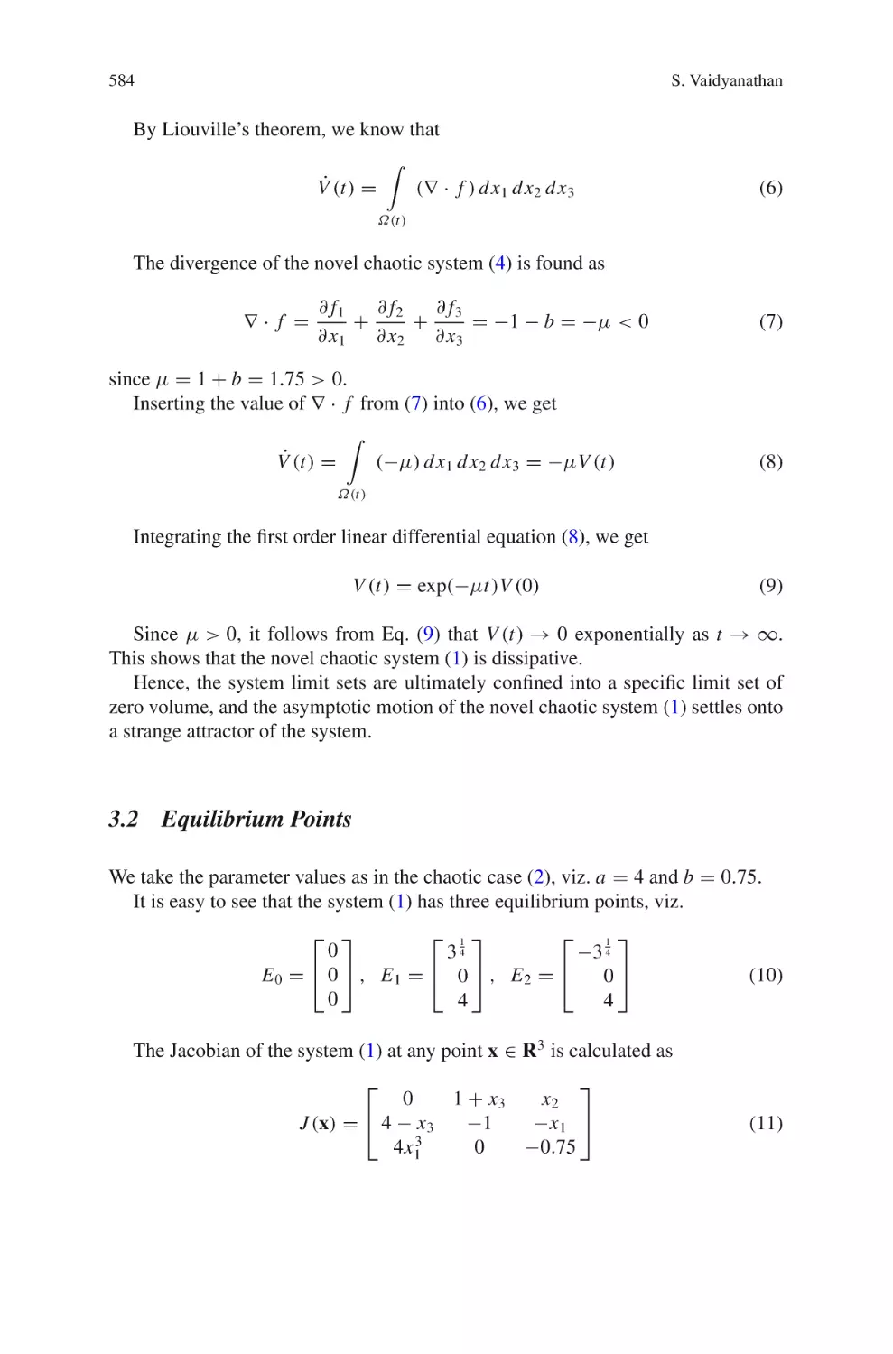 3.2 Equilibrium Points