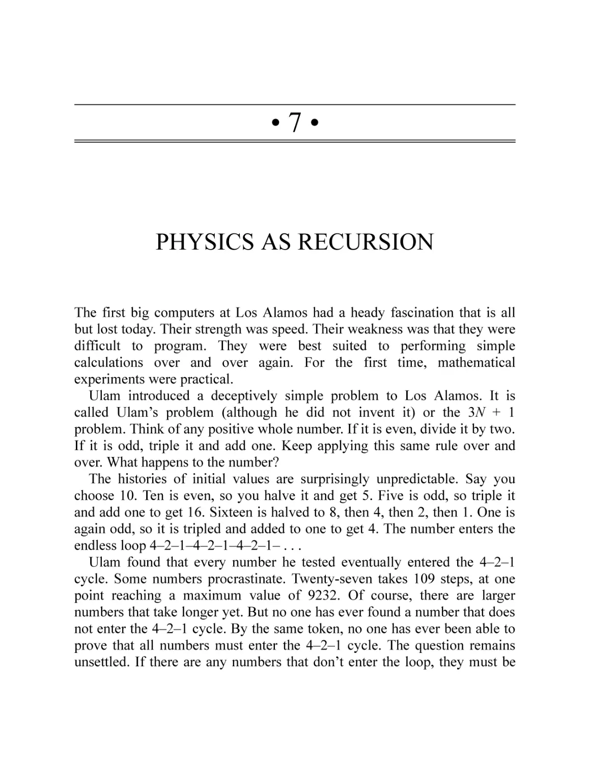 7 · Physics as Recursion