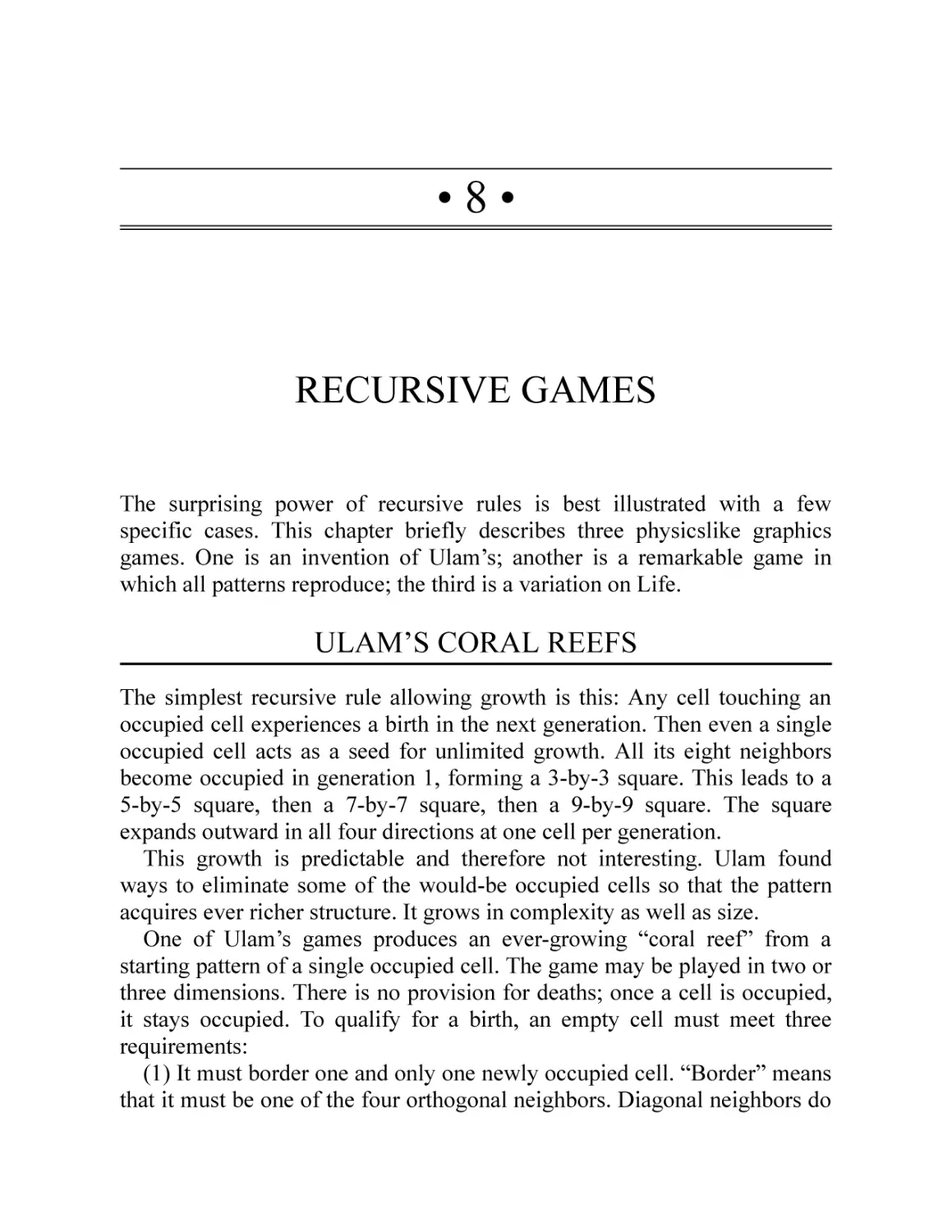 8 · Recursive Games