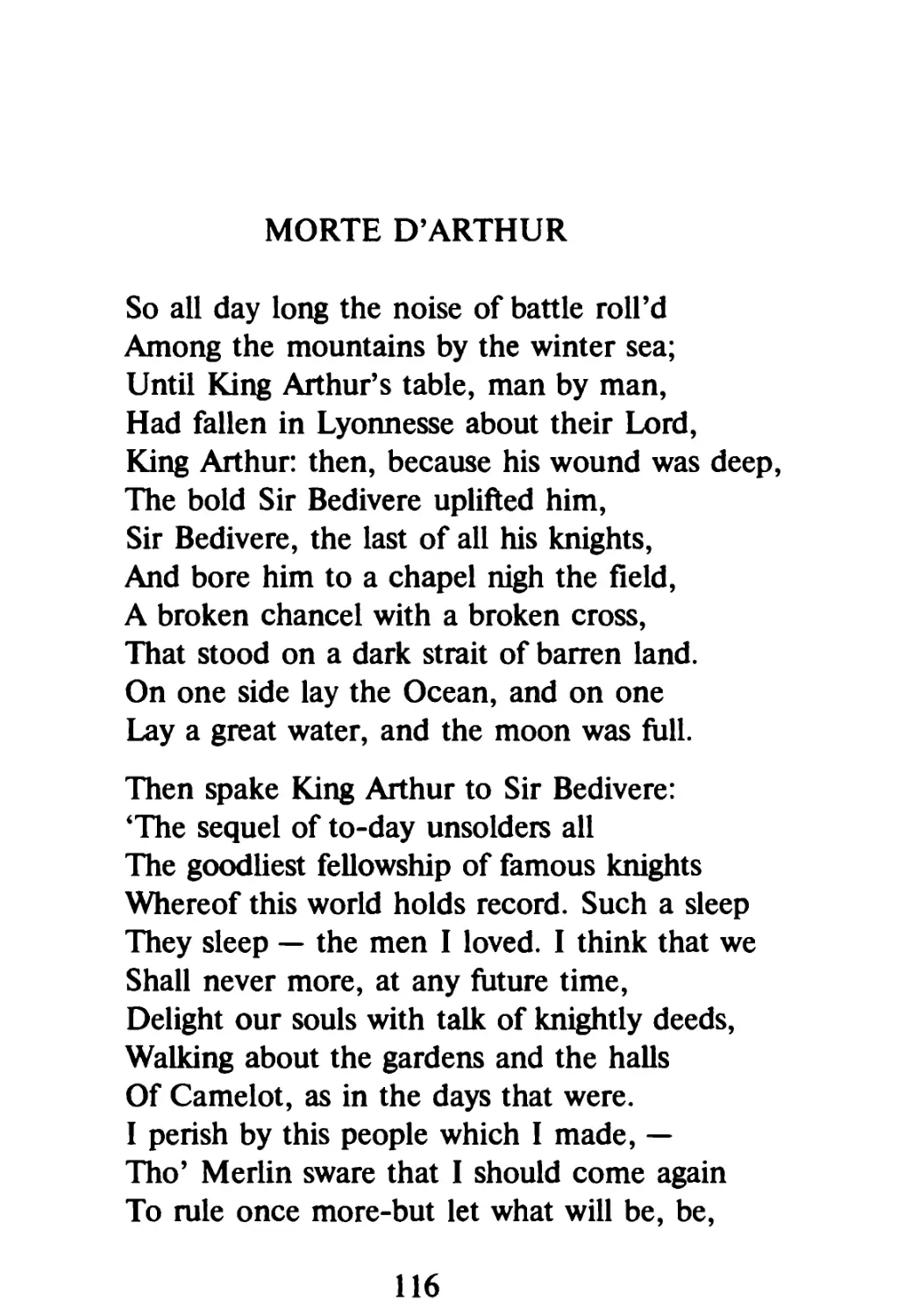 Morte D'Arthur