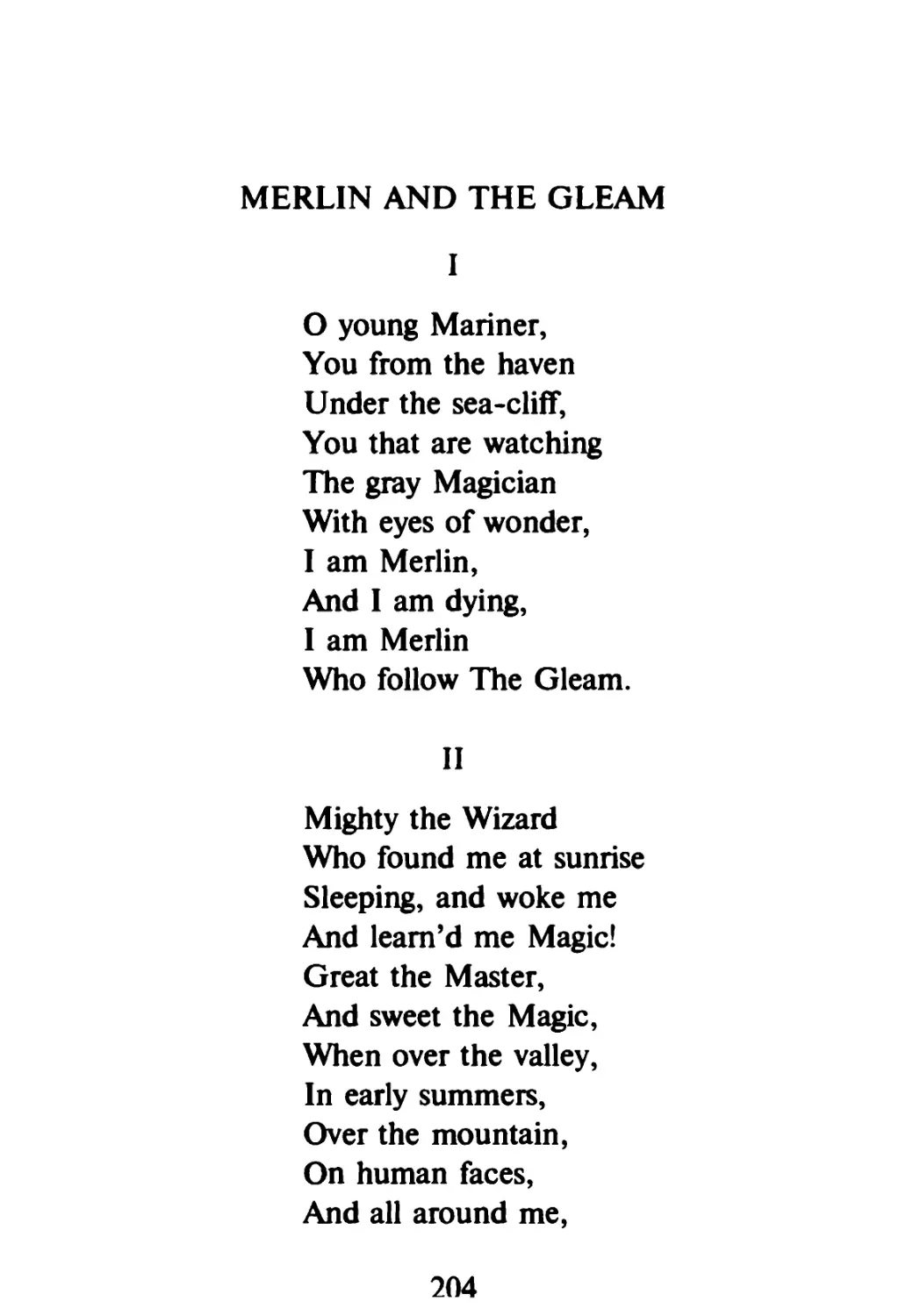 Merlin and the Gleam