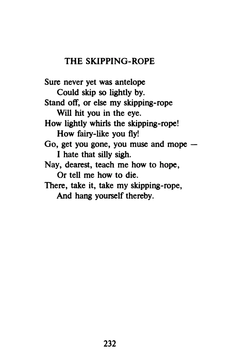 The Skipping-Rope