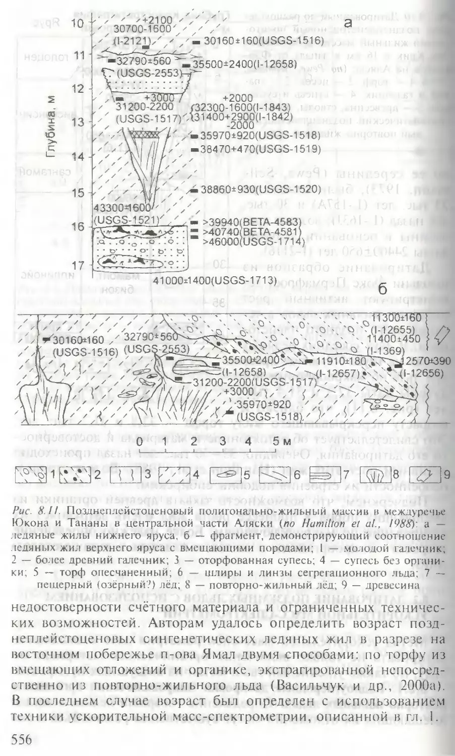 8.2.2. Радиоуглеродные датировки углекислого газа в пластовых и пещерных льдах