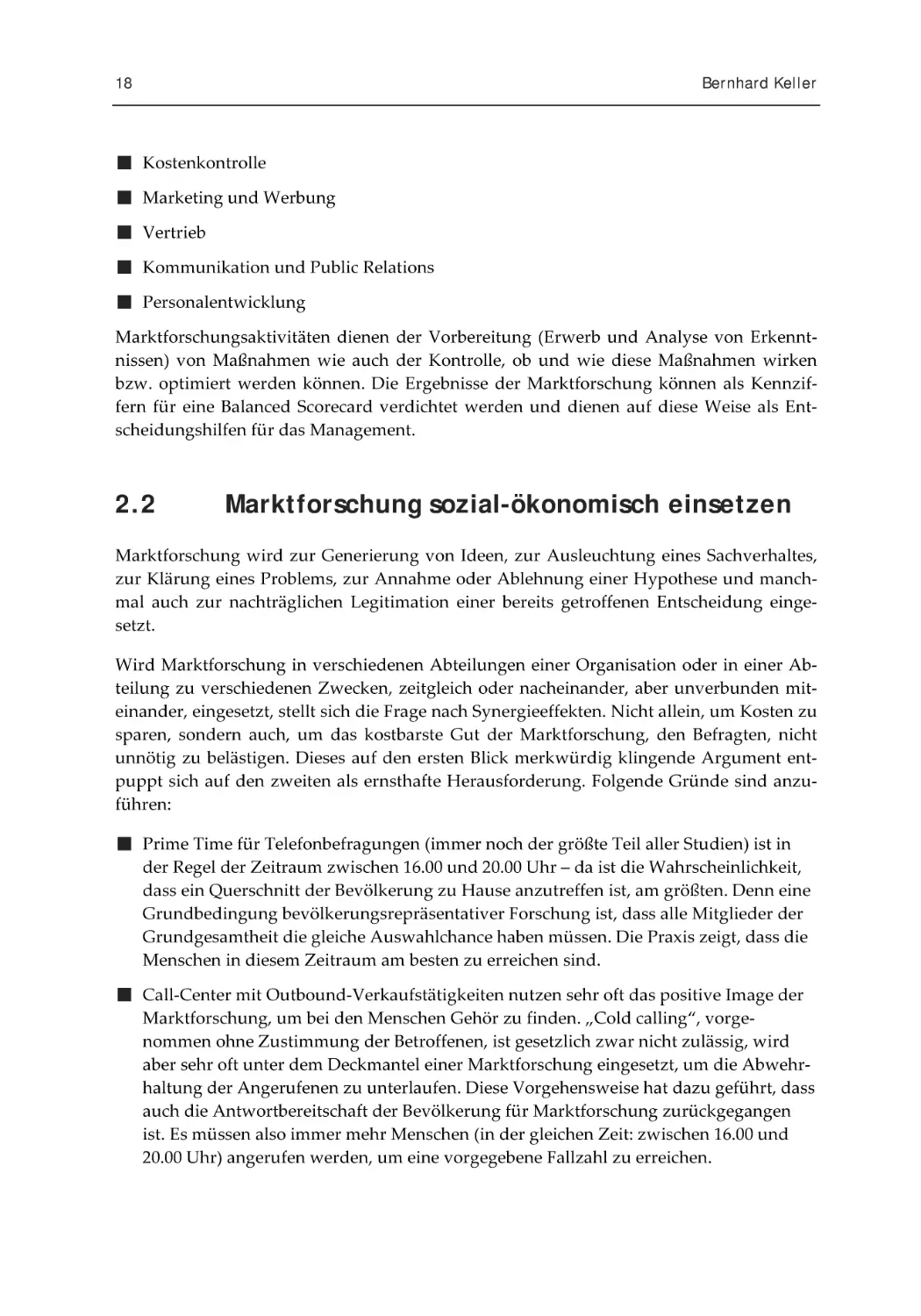 2.2 Marktforschung sozial-ökonomisch einsetzen
