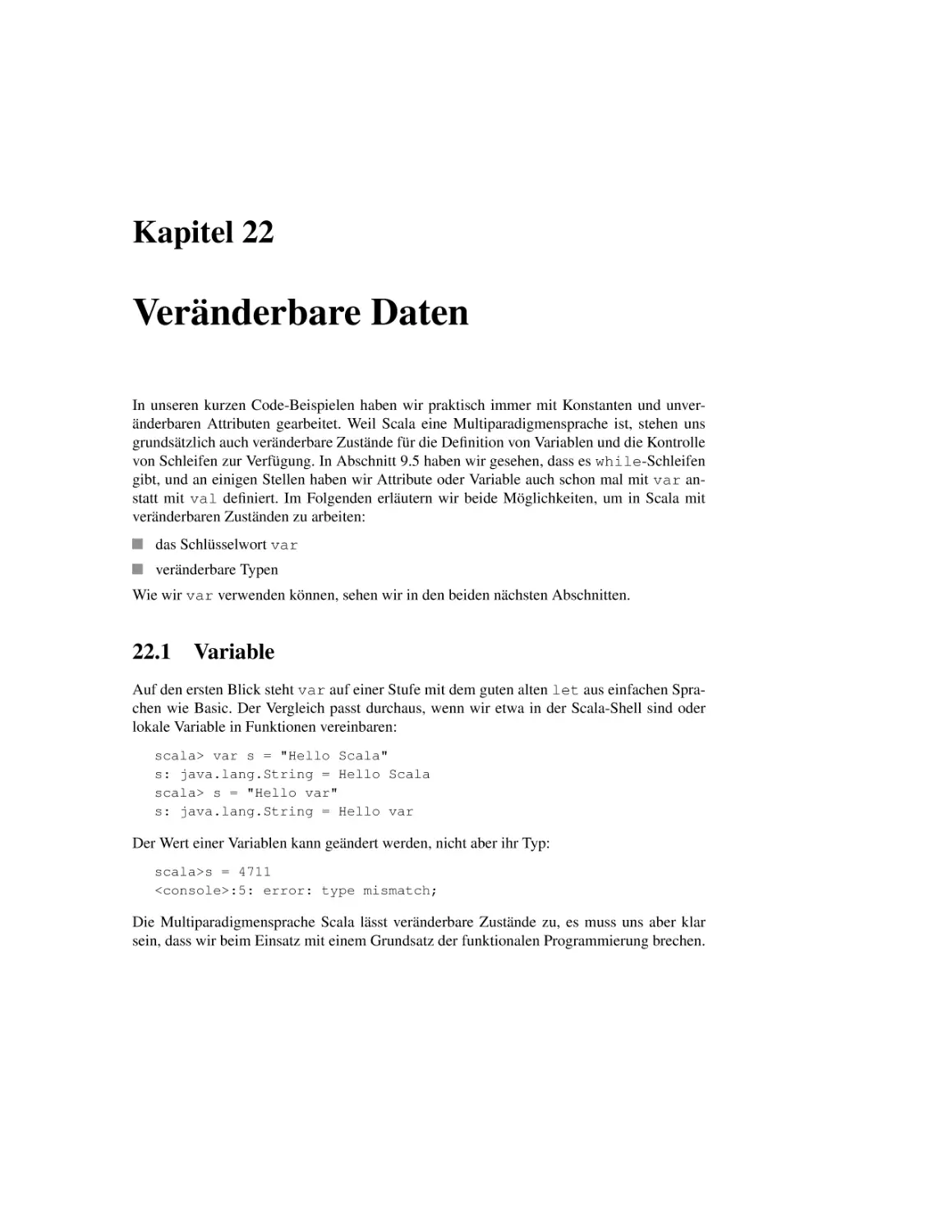 22 Veränderbare Daten
22.1 Variable