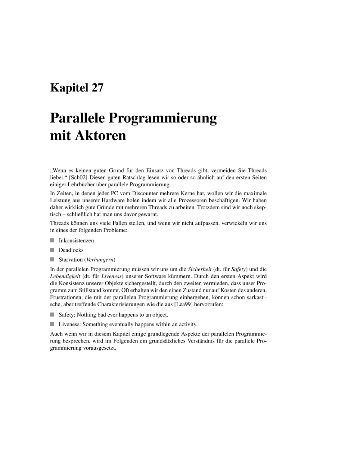 27 Parallele Programmierung mit Aktoren