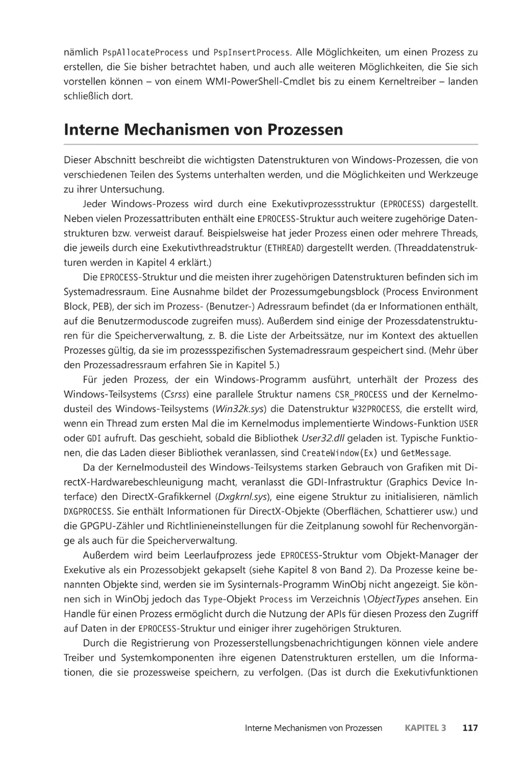 Interne Mechanismen von Prozessen