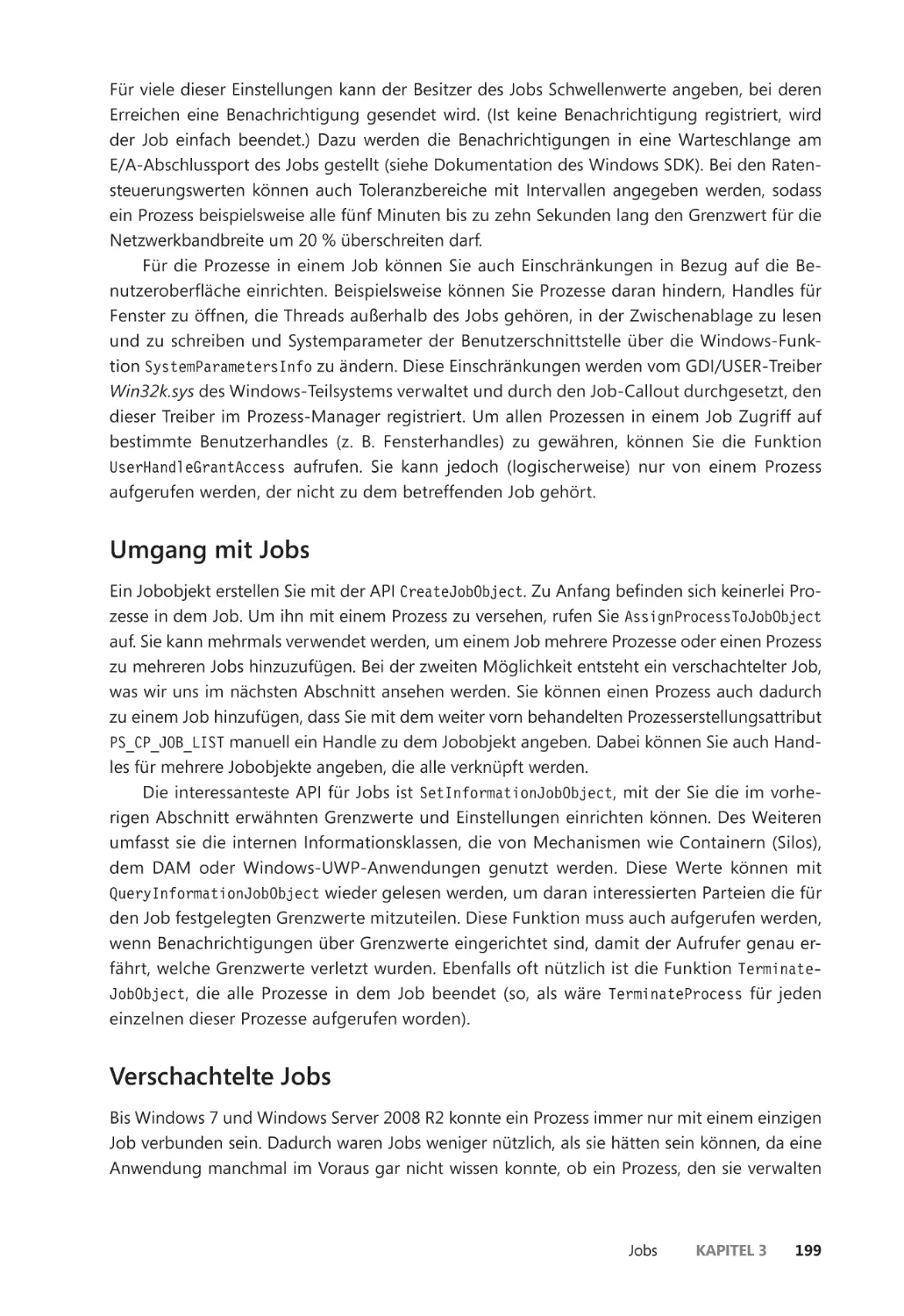 Umgang mit Jobs
Verschachtelte Jobs