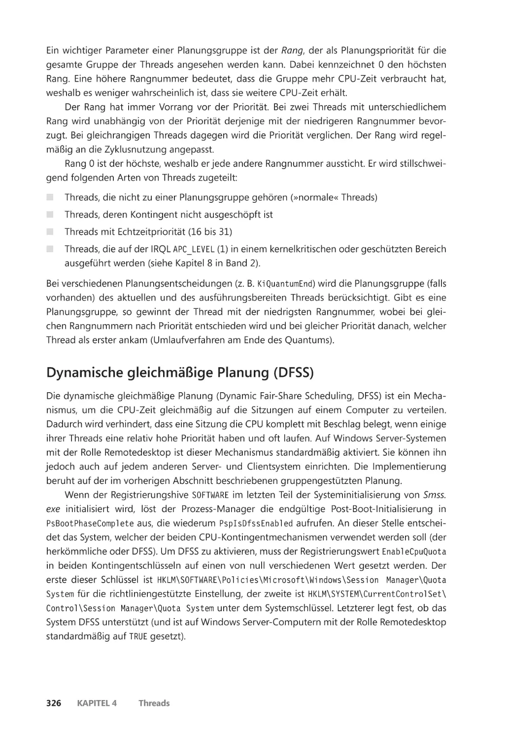 Dynamische gleichmäßige Planung (DFSS)