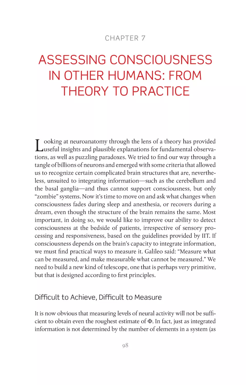 7. Assessing Consciousness in Other Humans