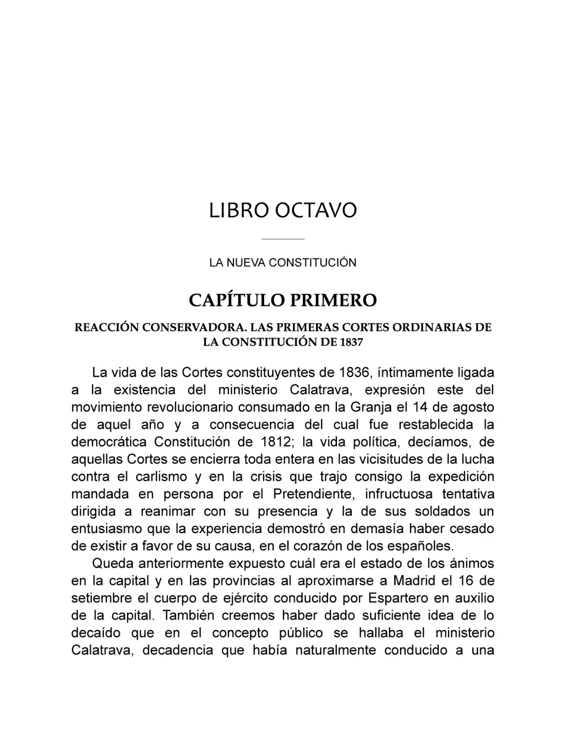 LIBRO OCTAVO
Capítulo I