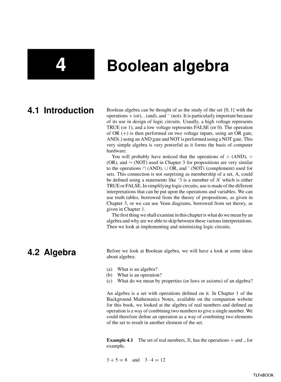 Boolean Algebra