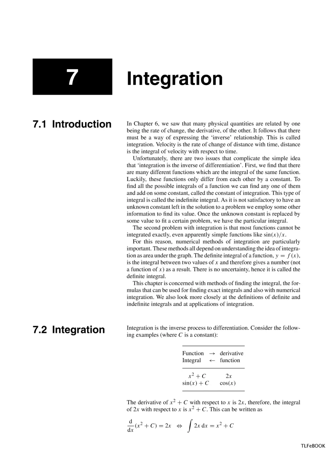 Integration