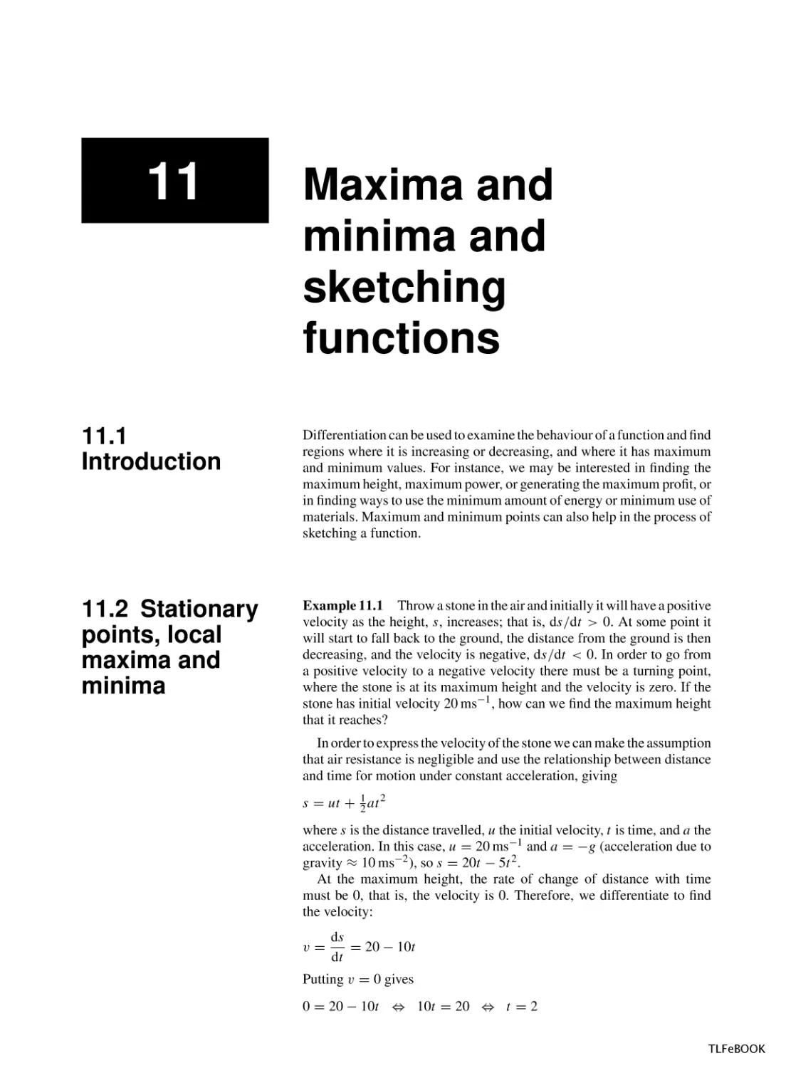 Maxima and Minima and Sketching Functions
