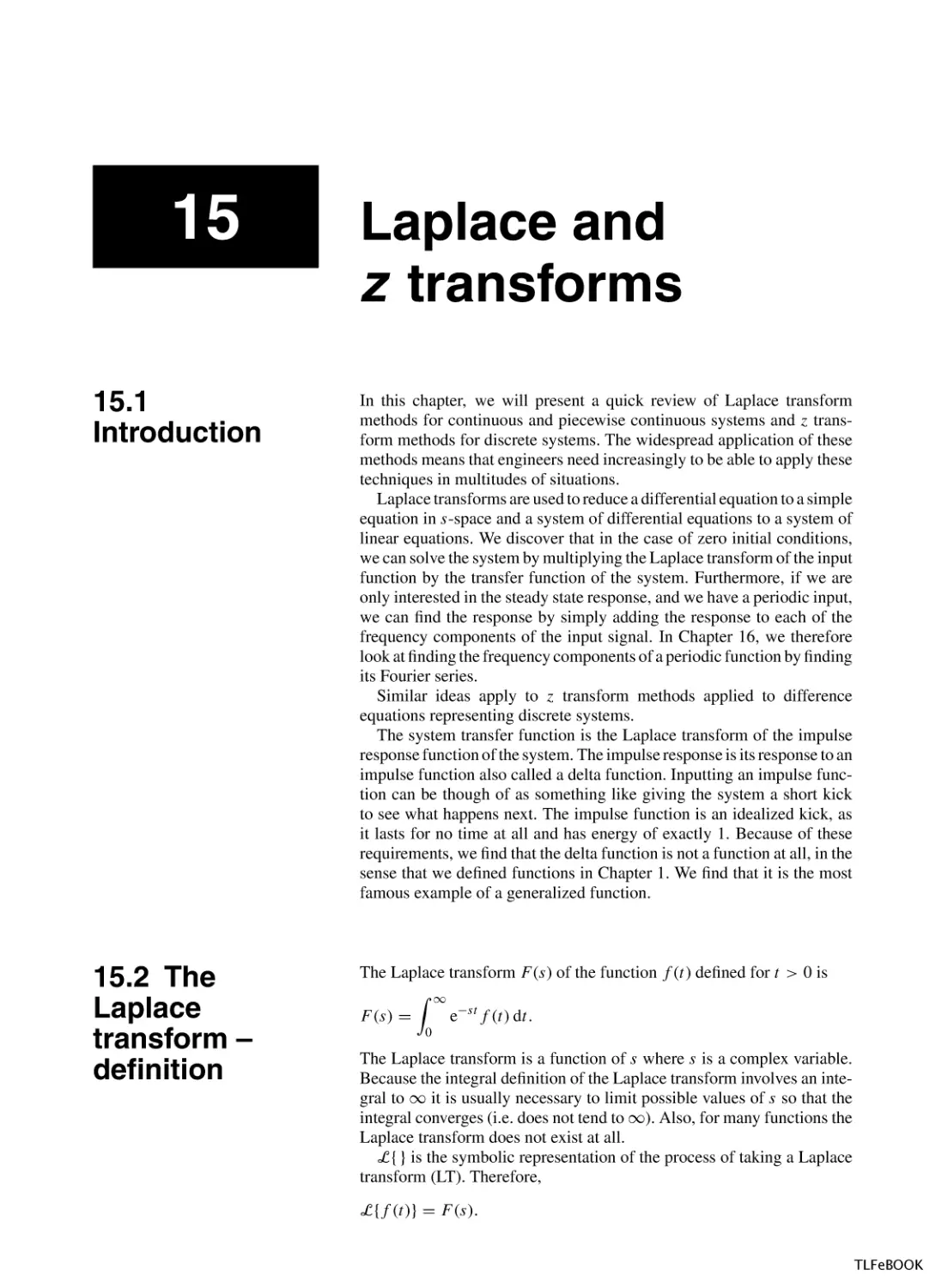Laplace and Z Transforms