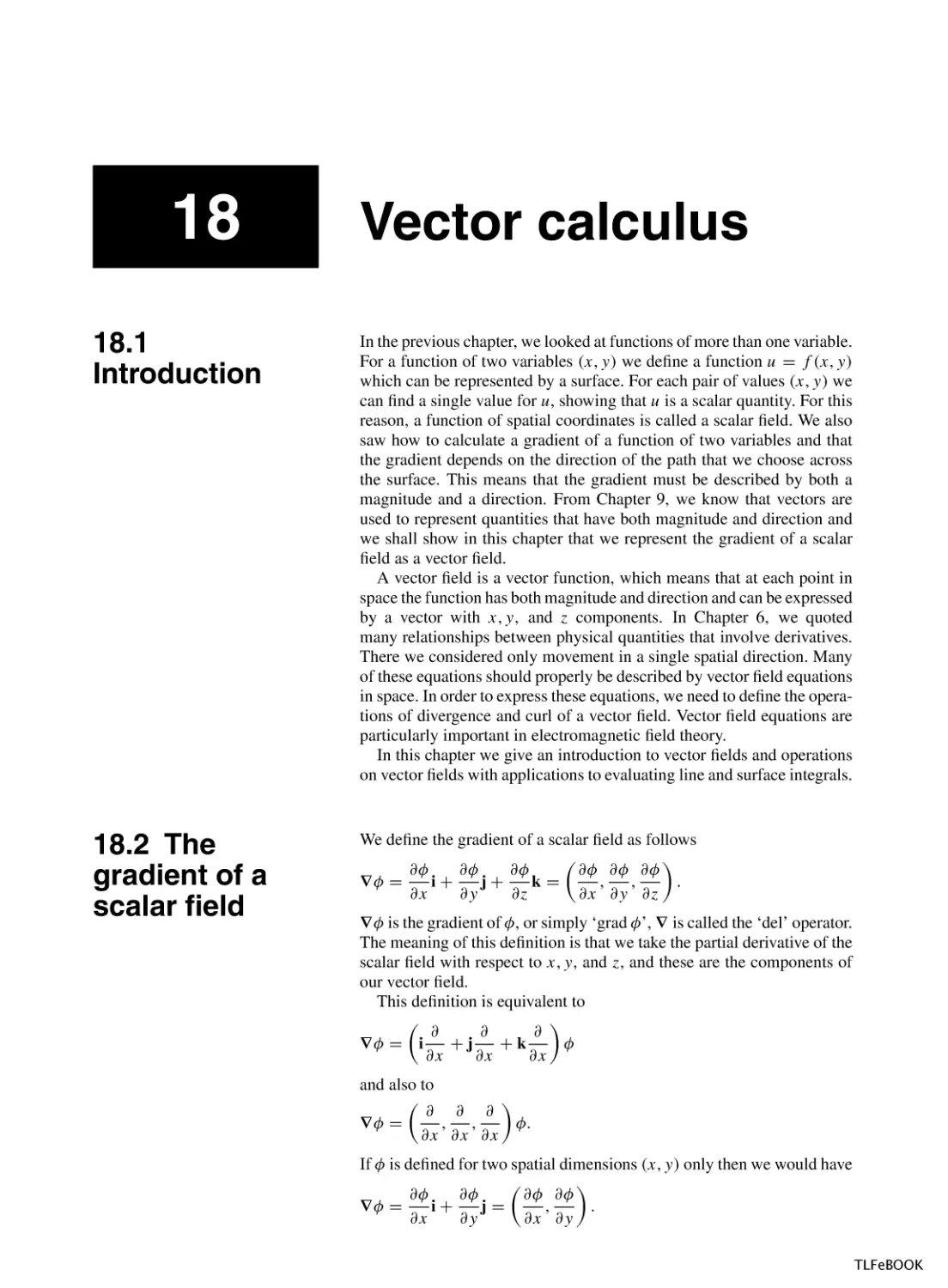 Vector Calculus