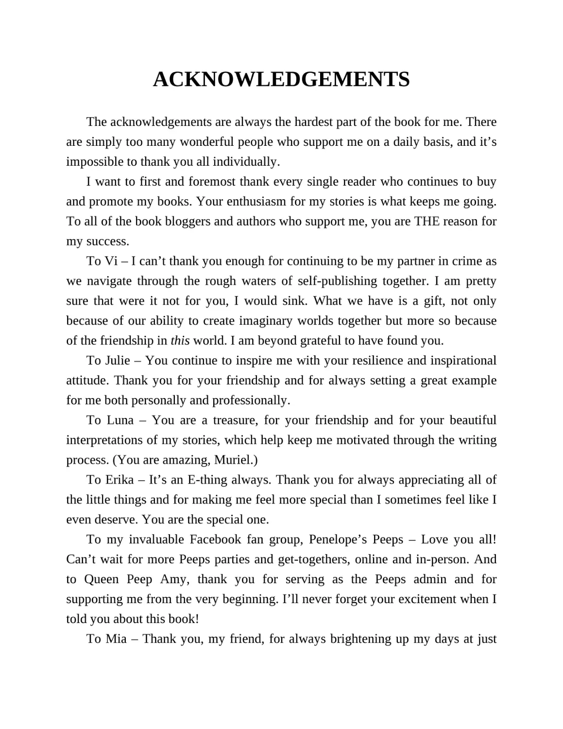 Acknowledgements