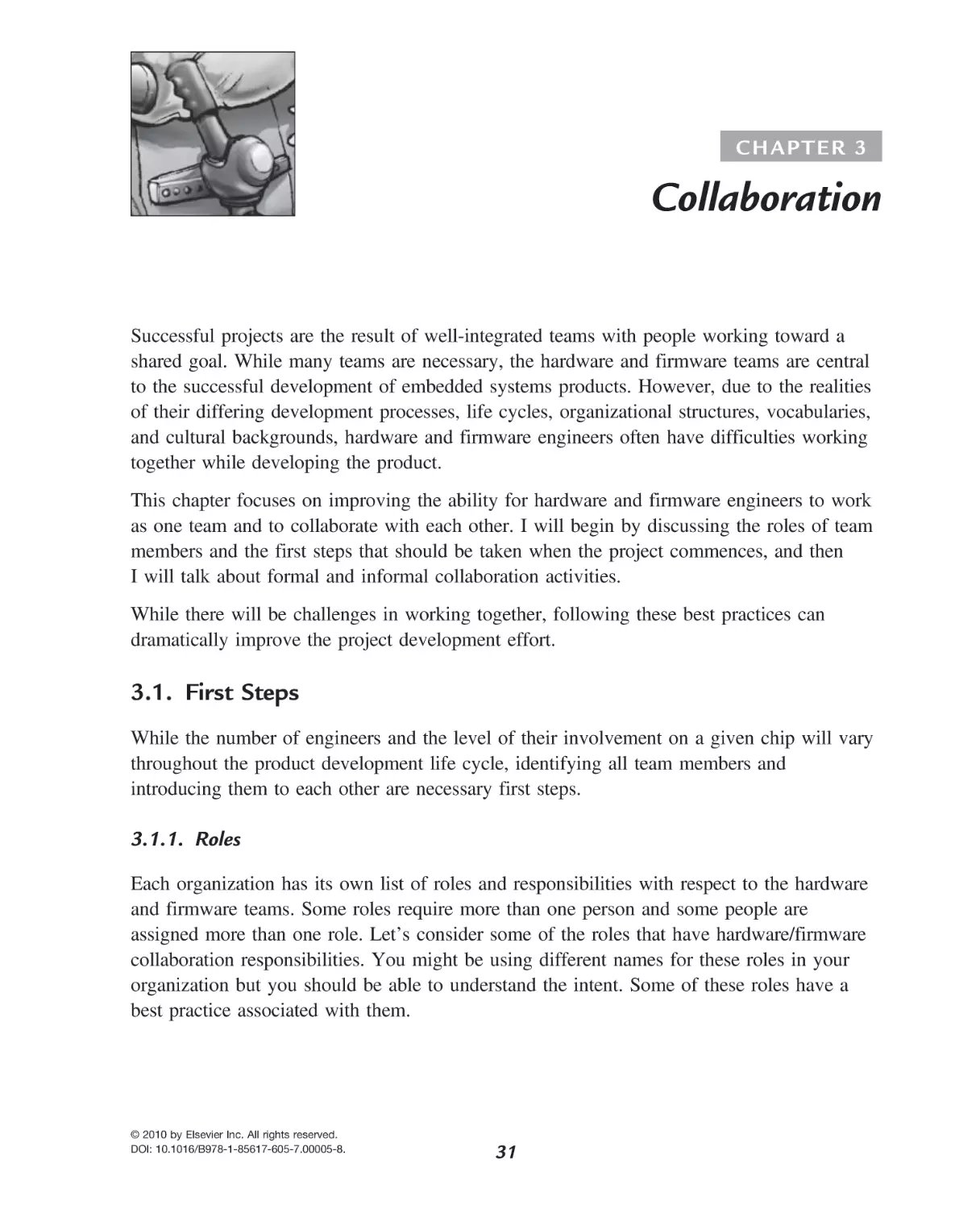 3 Collaboration
First Steps
Roles