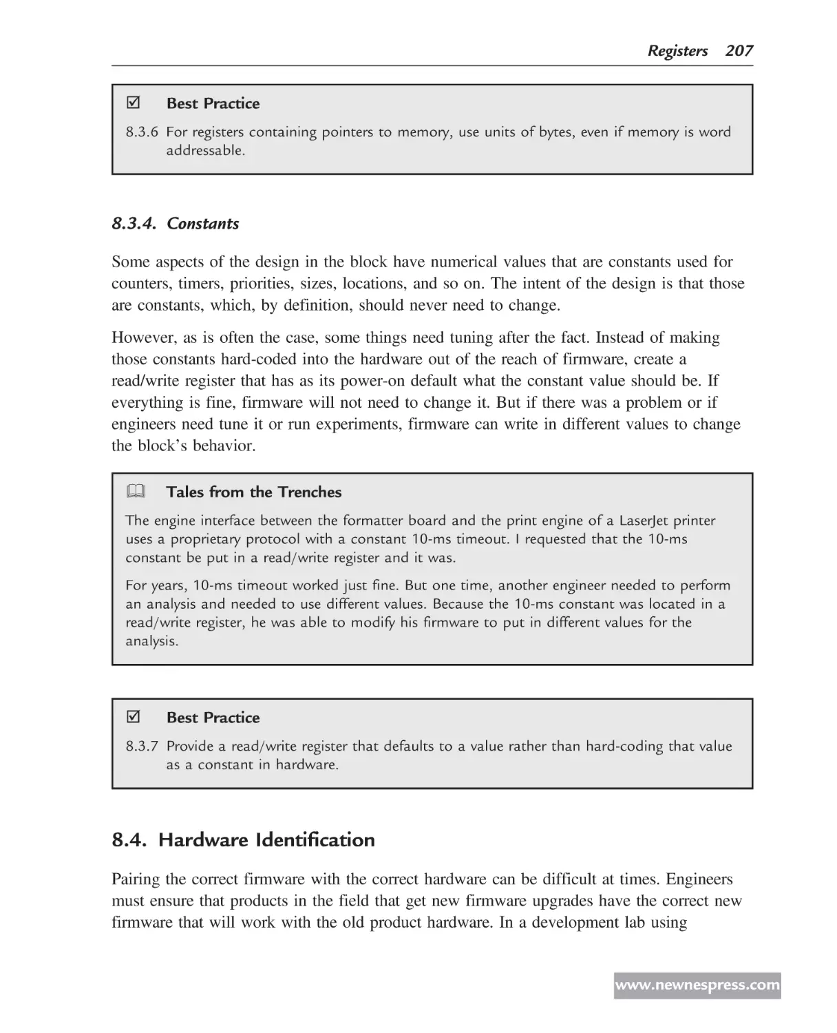 Constants
Hardware Identification