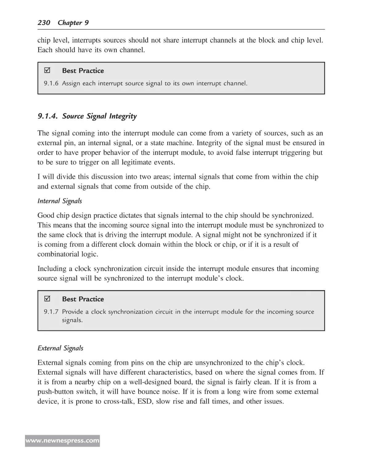 Source Signal Integrity