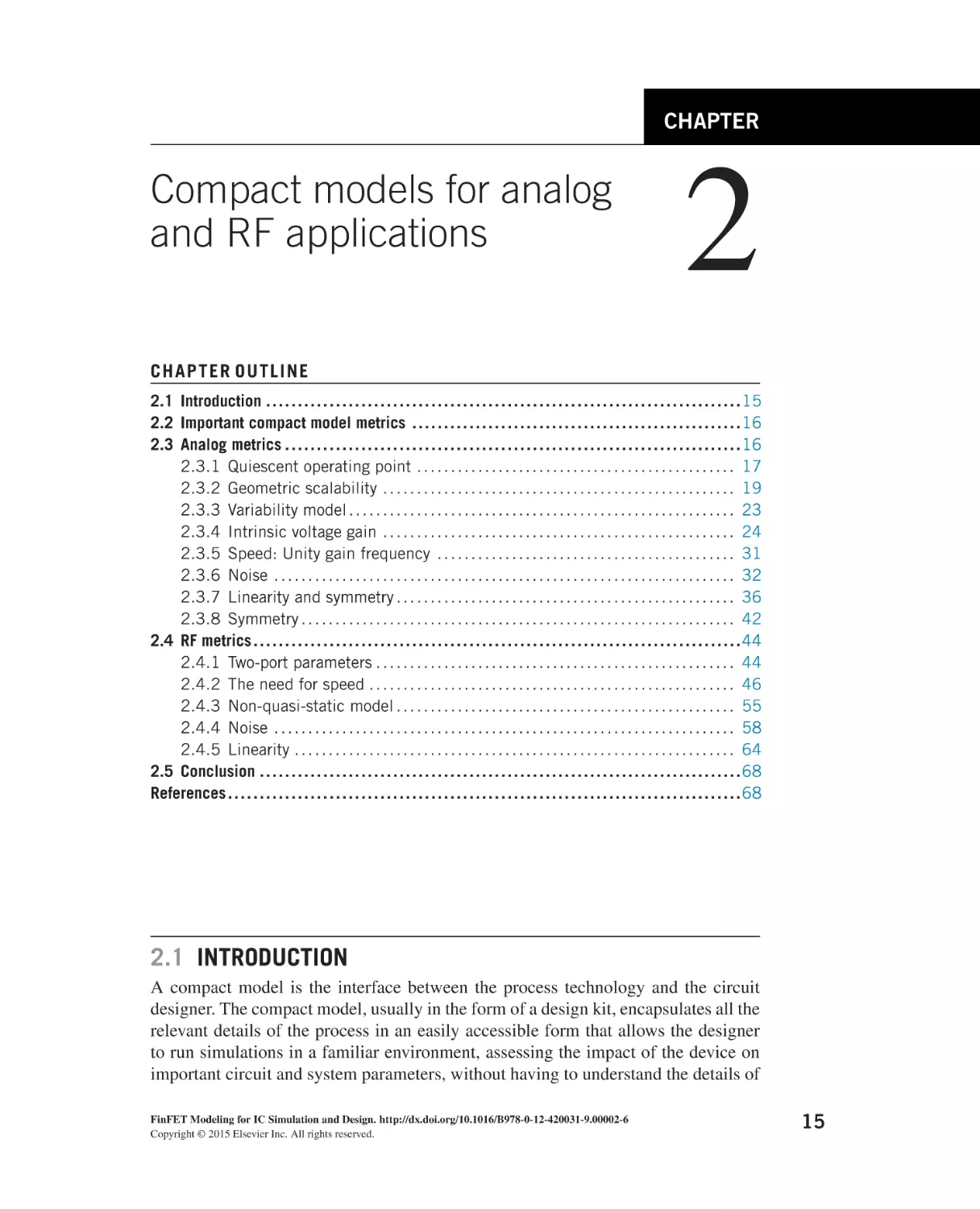 Compact models for analog and RF applications
