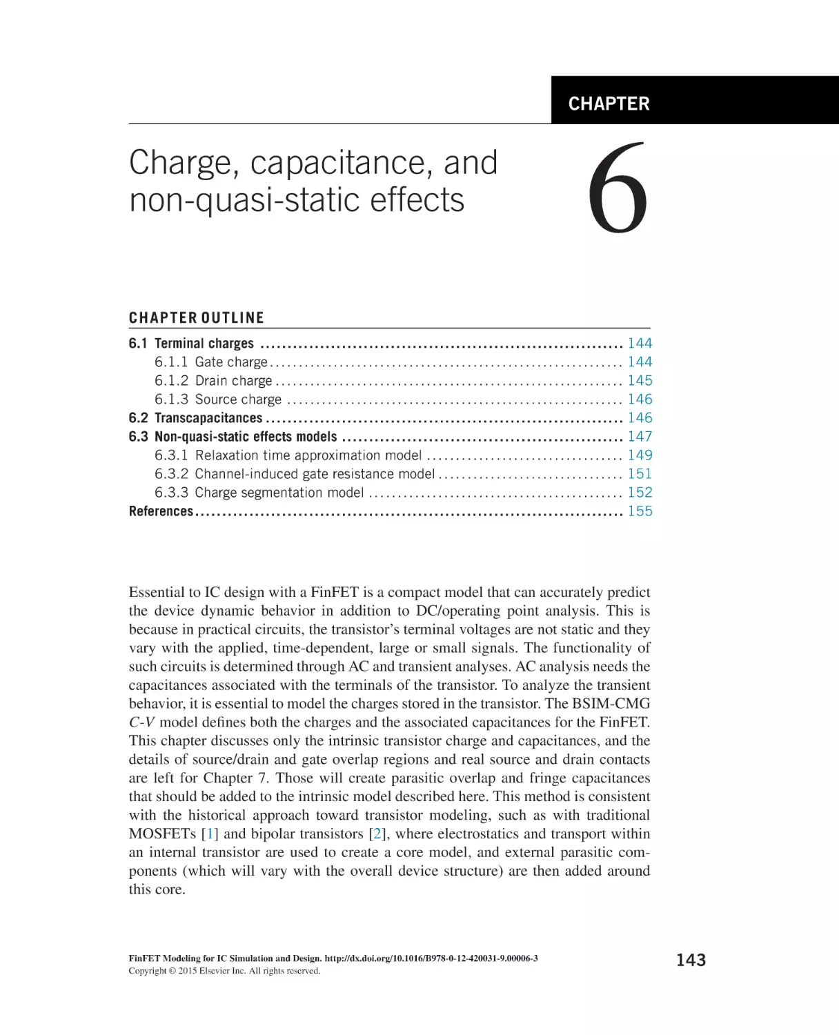 Charge, capacitance, and non-quasi-static effects