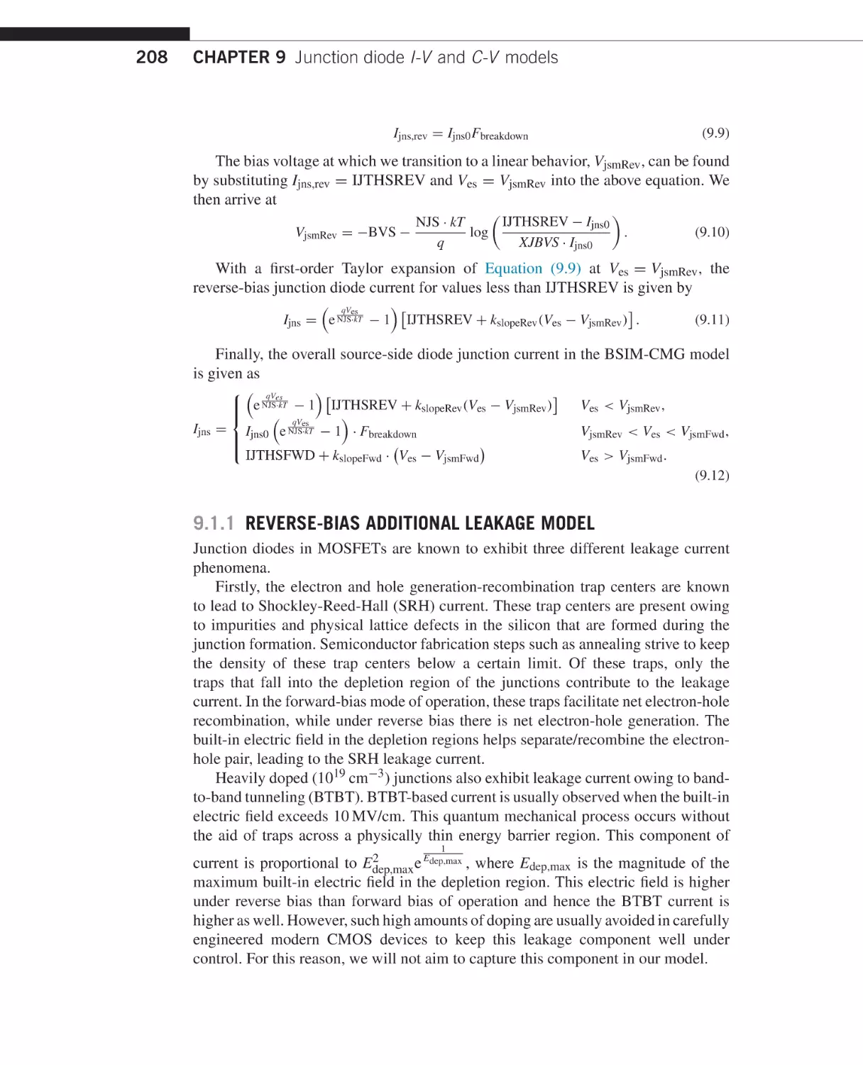 9.1.1 Reverse-bias additional leakage model