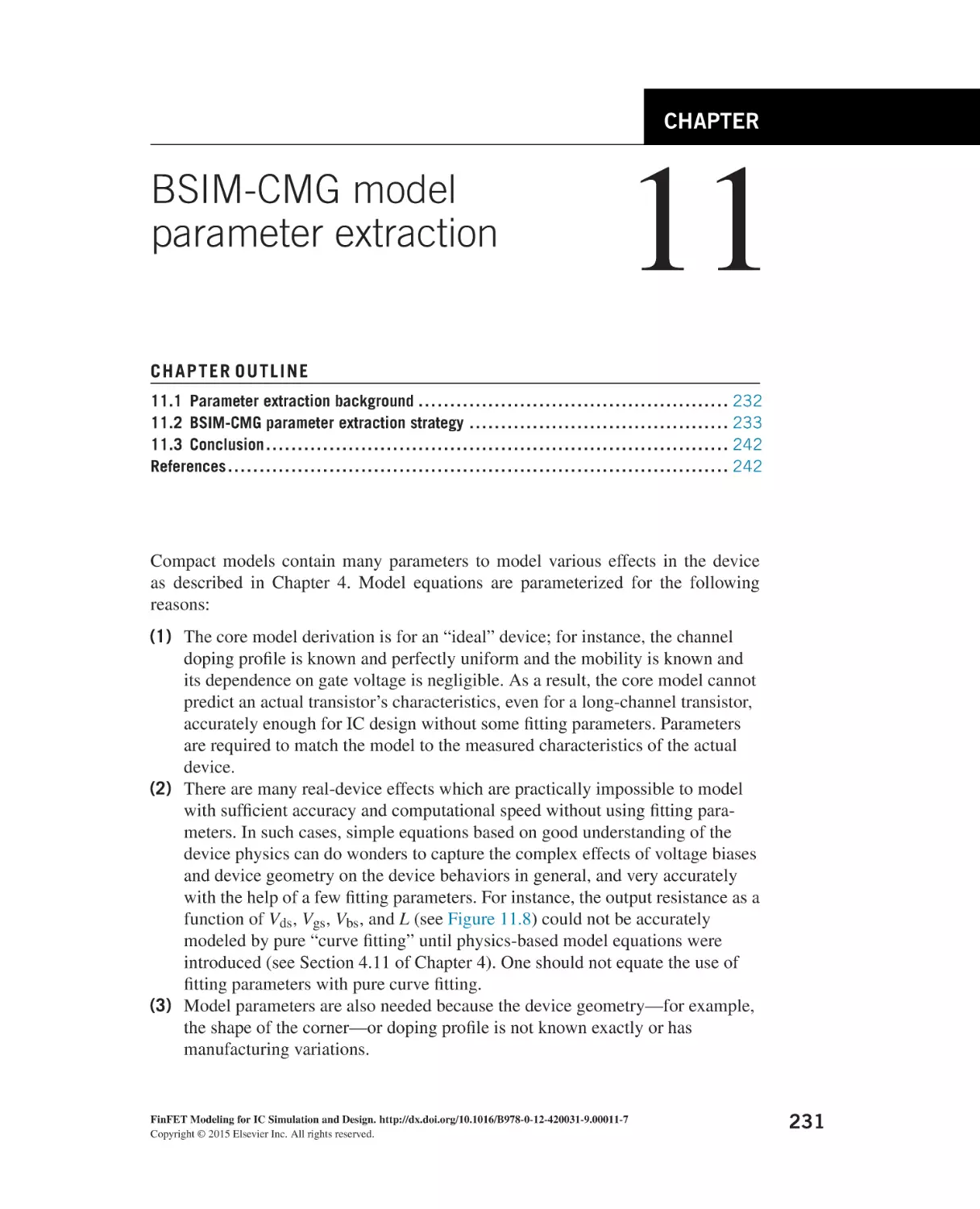 BSIM-CMG model parameter extraction