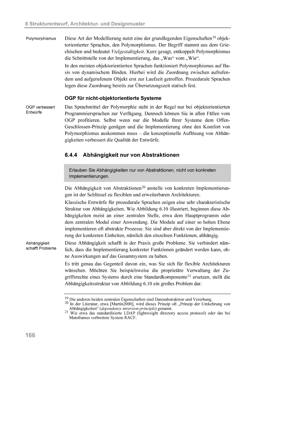 6.4.4 Abhängigkeit nur von Abstraktionen