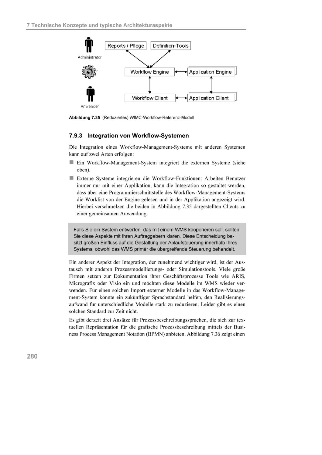 7.9.3 Integration von Workflow-Systemen