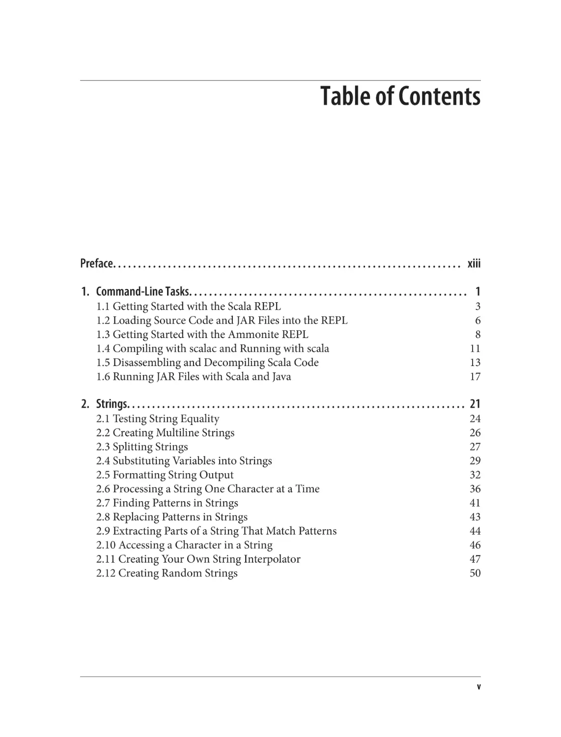 Table of Contents