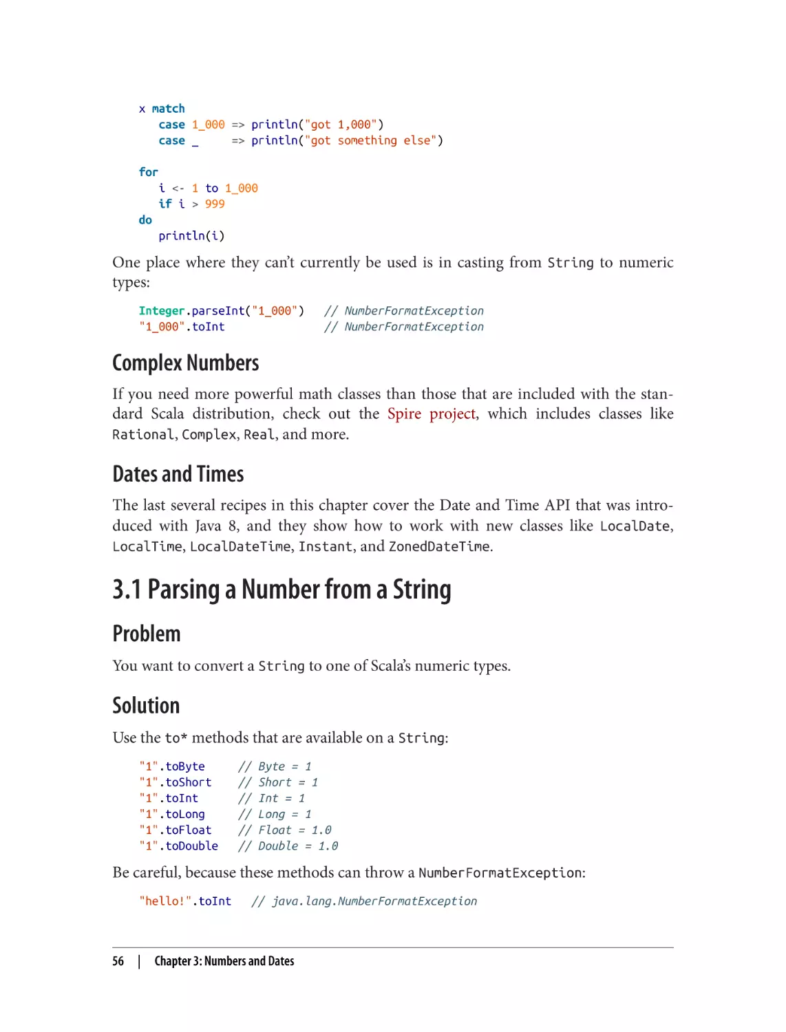 3.1 Parsing a Number from a String
Problem
Solution