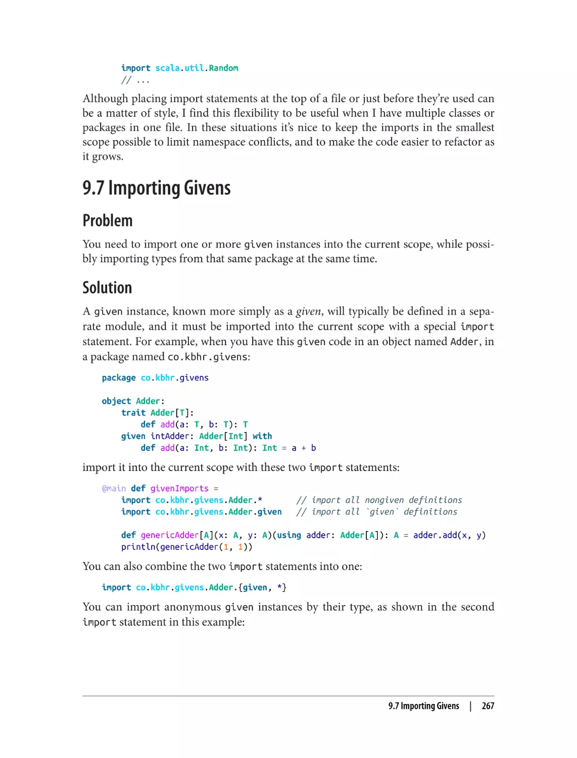 9.7 Importing Givens
Problem
Solution