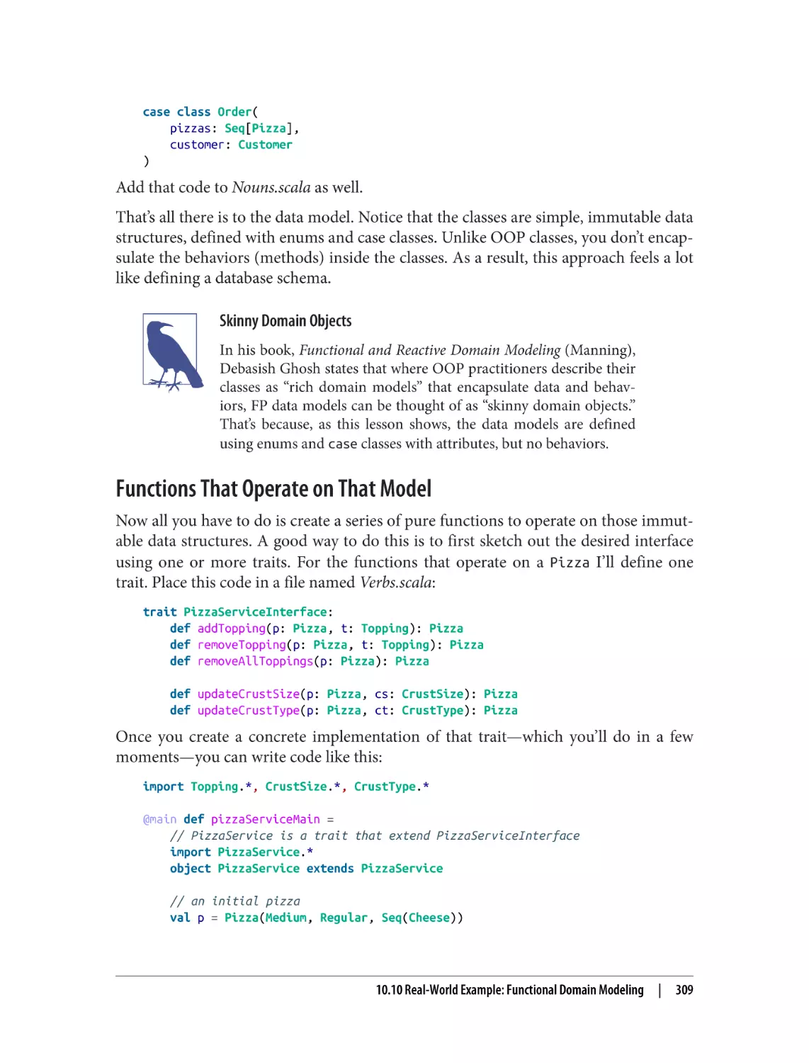 Functions That Operate on That Model