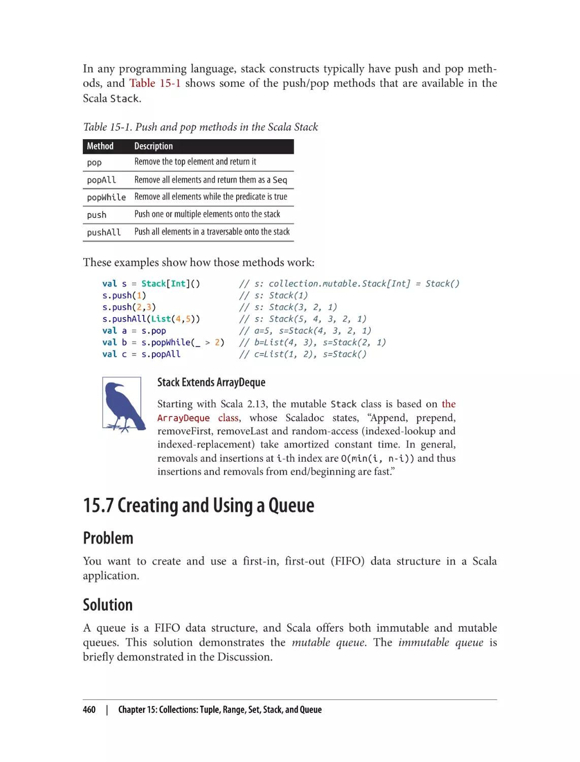 15.7 Creating and Using a Queue
Problem
Solution