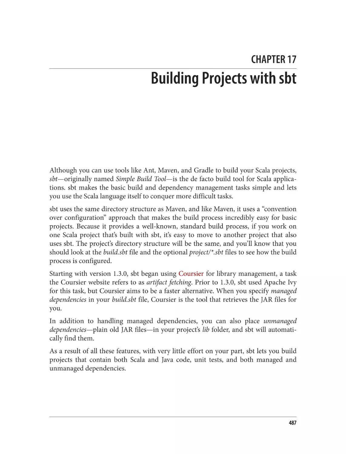 Chapter 17. Building Projects with sbt